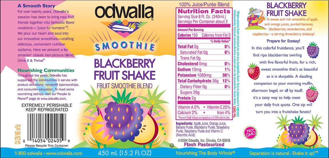 Odwalla labels blackberry