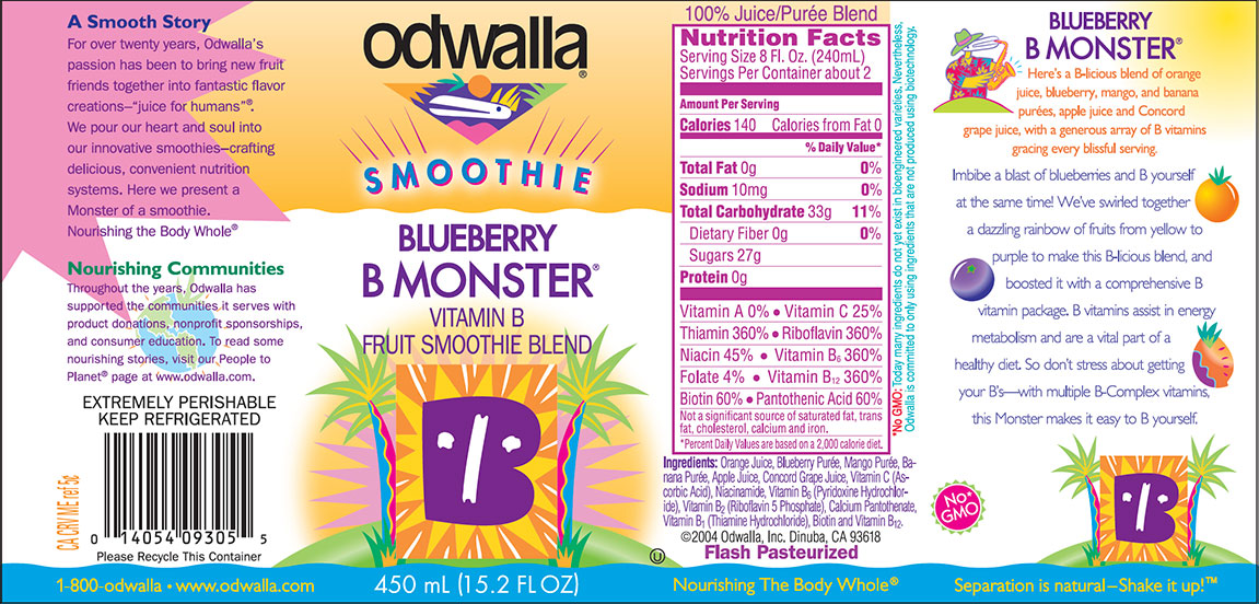 Odwalla labels blueberry