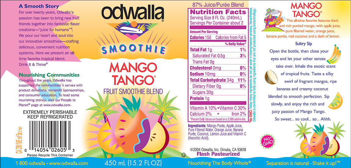 Odwalla labels mango